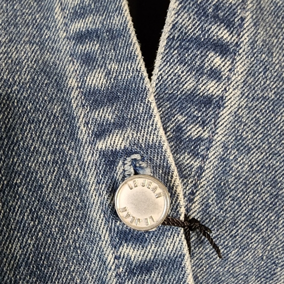 🔥Le Jean Eliza Denim Asymmetrical Hem Shirtdress - Picture 7 of 16